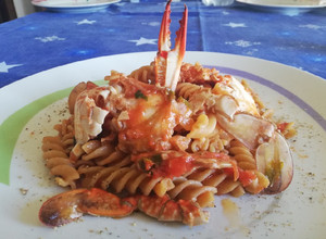 Foto di Fusilli Integrali con Granchio sfumato al Cognac