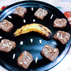 Soft tasty yummy ripe banana Barfi A picture of Soft tasty yummy ripe banana Barfi.