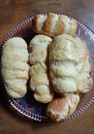 Foto resep Roti isi coklat strawberry homemade