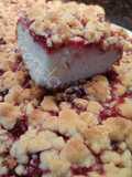 Kuchen con mermelada y streusel