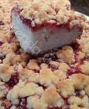 Kuchen con mermelada y streusel