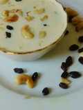 Little millet payasam with almond milk