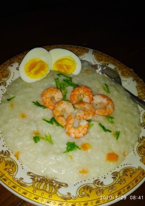 Foto resep Bubur santan udang wortel