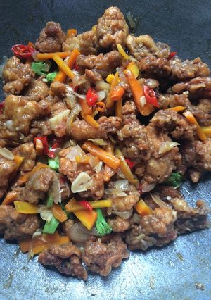 Foto resep Sapi crispy saos tiram