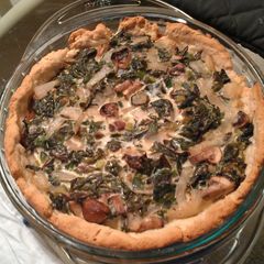 A picture of Kale Quiche.