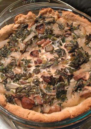 A picture of Kale Quiche.
