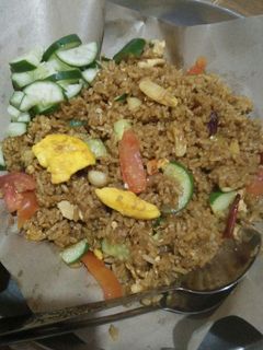 Foto resep Nasi goreng bumbu rendang