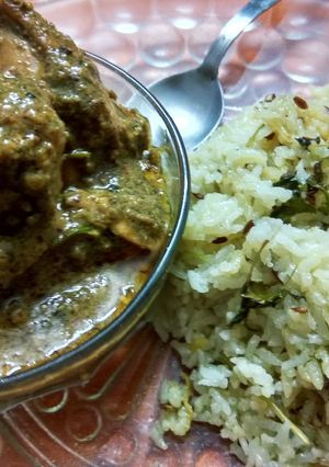 A picture of Bohra/Bohri chicken kaari.