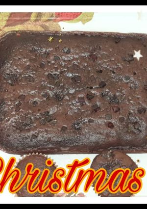 A picture of Christmas cake.