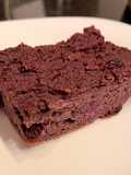 Brownie de camote morado