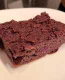 Brownie de camote morado