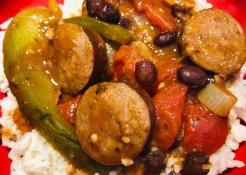 New Recipe Smoked Chorizo Sausage with Black Beans Delicious Perfect