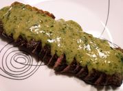 A picture of capers and steak