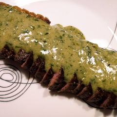 A picture of Relais-inspired steak sauce.