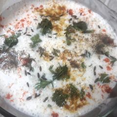 A picture of Mint Coriander mix Raita.