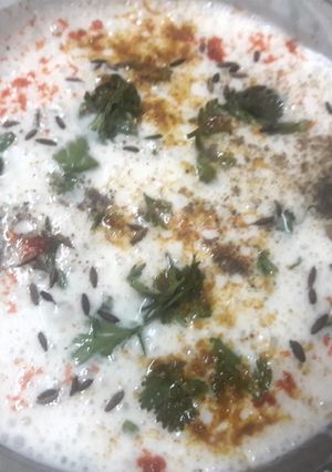 A picture of Mint Coriander mix Raita.