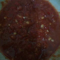 A picture of Red chilli chutney.