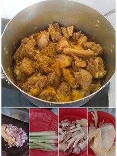 Hình của món Gà kho xả ớt.