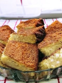 Madártej kocka 🧈 recept fotója