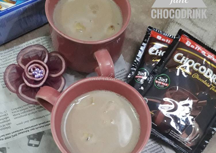 Cara Gampang Menyiapkan Wedang jahe chocodrink Sederhana