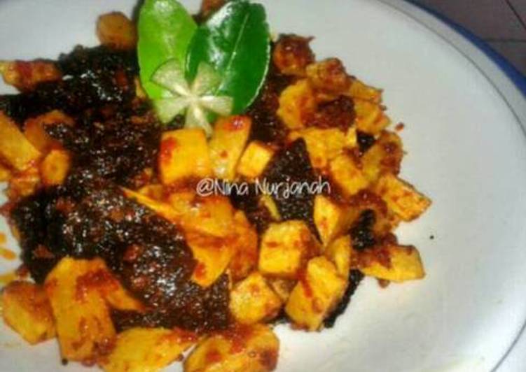 Dendeng balado kentang