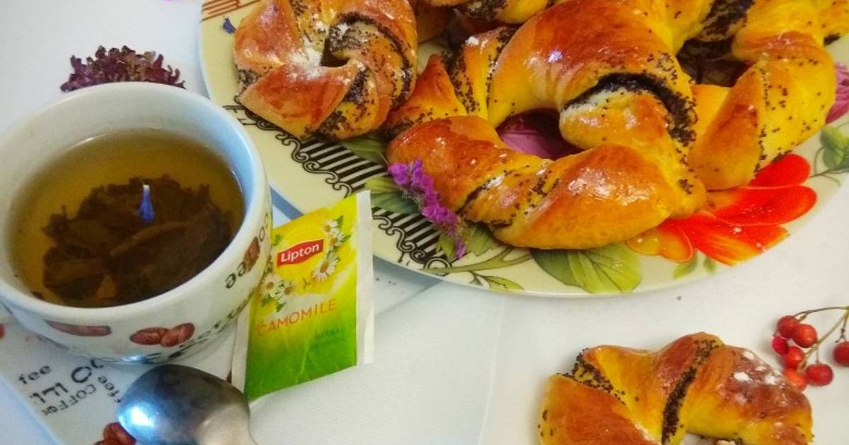 Булочки с маком! Сдобные, сладкие и очень вкусные, с молоком или чаем просто объедение