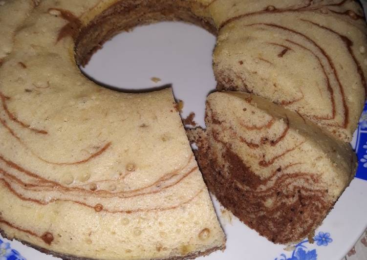 Cake pisang coklat kukus takaran sendok