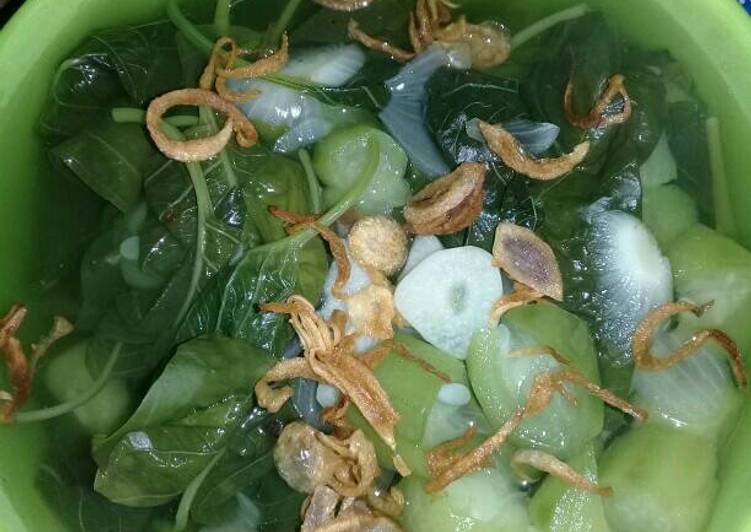 Resep: EnakSayur bening bayam