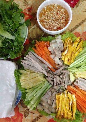 Hình của món Phở cuốn.
