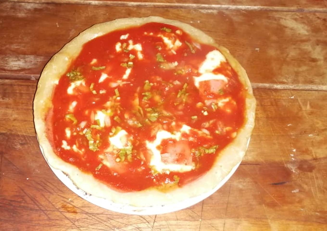 Pizza en casa....🇸🇻