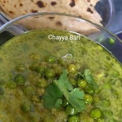Green peas Curry with green Gravy A picture of Green peas Curry with green Gravy.