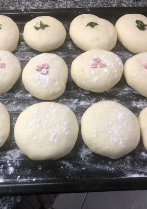 Una foto de Pan casero relleno🥖 ♥️