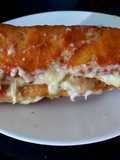 My Hot Chicken and Melted Brie Tiger Baguette 😋💛