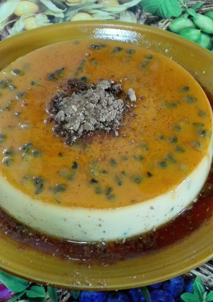 Una foto de Mi Flan de chocolate blanco y Oreo!!
