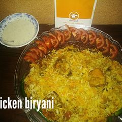 A picture of Chicken biryani.