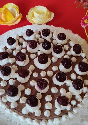 Meggyes lúdlábtorta🍒 recept fotója