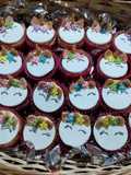 Cupcakes con decoración unicornio sin tacc