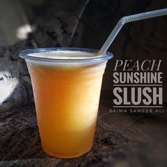 A picture of Peach sunshine slush.