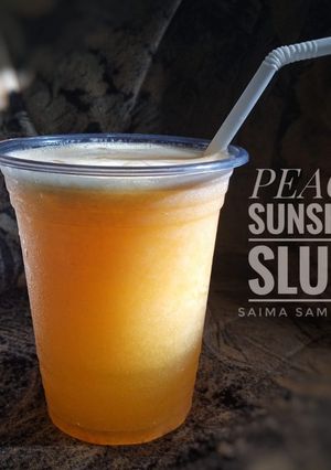 A picture of Peach sunshine slush.
