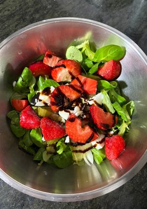 Una foto de Ensalada de fresas 🍓
