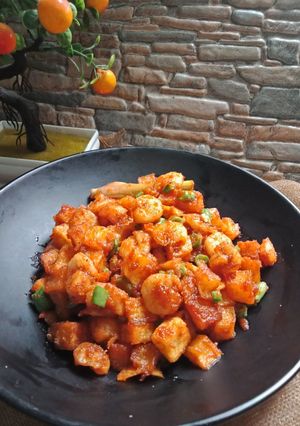 Foto resep Balado udang kentang