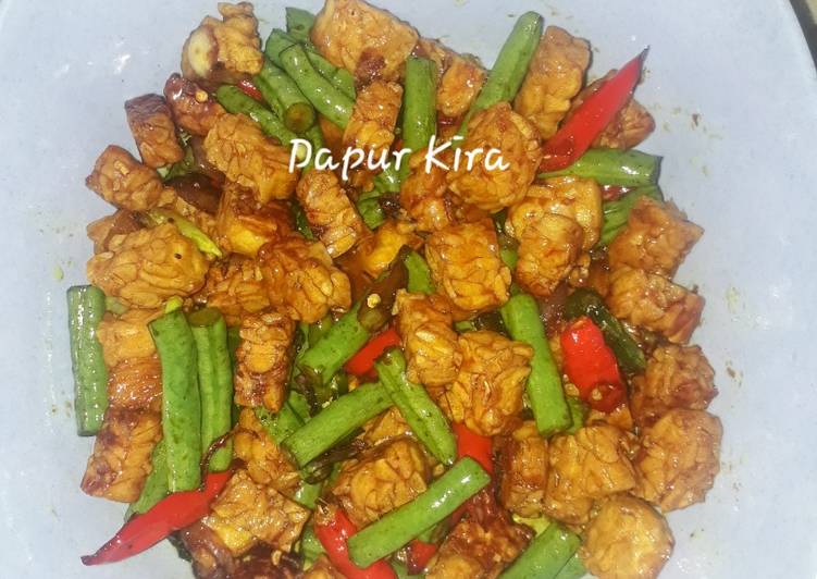 Langkah Mudah untuk memasak Tempe orek kacang panjang yang Lezat