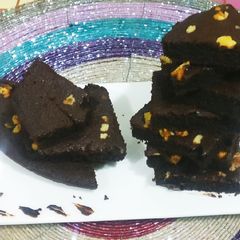 A picture of Chocolate brownie full of chocolate masti eggless.