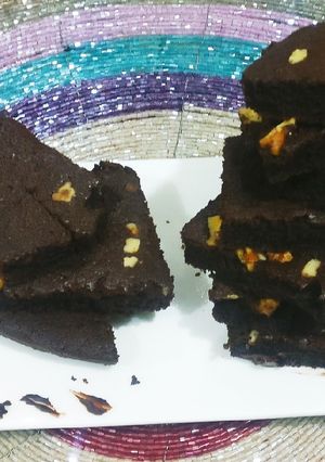 A picture of Chocolate brownie full of chocolate masti eggless.
