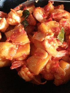 Foto resep Balado udang kentang
