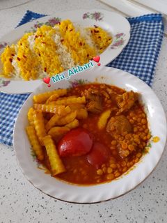 عکسی از دستور خورشت قیمه