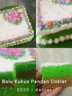 Foto resep Bolu Kukus Pandan Coklat