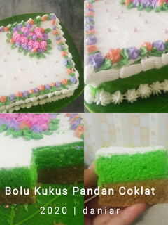 Foto resep Bolu Kukus Pandan Coklat