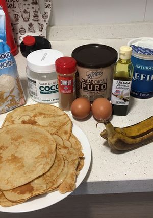 Una foto de Tortitas Fit de avena y plátano
