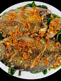 Cá dìa hấp mùng tơi